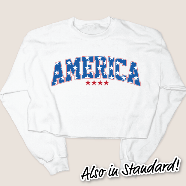 4th Of July Shirt  Sweatshirt - America Stars