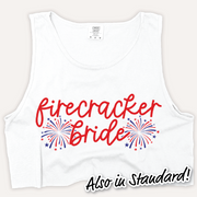 4th Of July Shirt Tank Top - Firecracker Bride