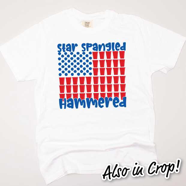 4th Of July Shirt - Star Spangled Hammered