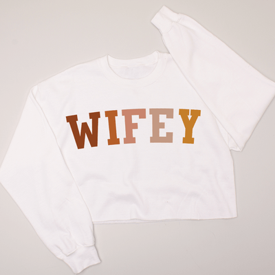 Fall Wifey - Fall - Cropped Sweatshirt