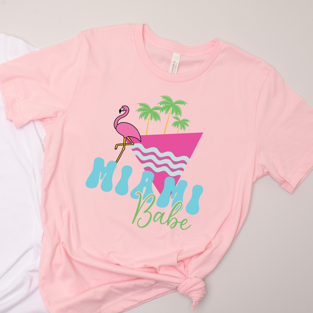 Miami Flamingo Bride - Bachelorette - T-Shirt