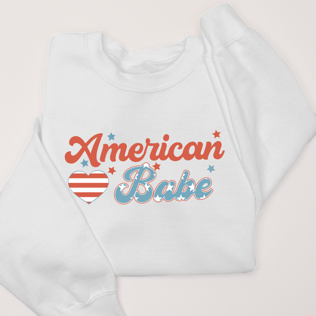 4th Of July Shirt Sweatshirt - American Babe
