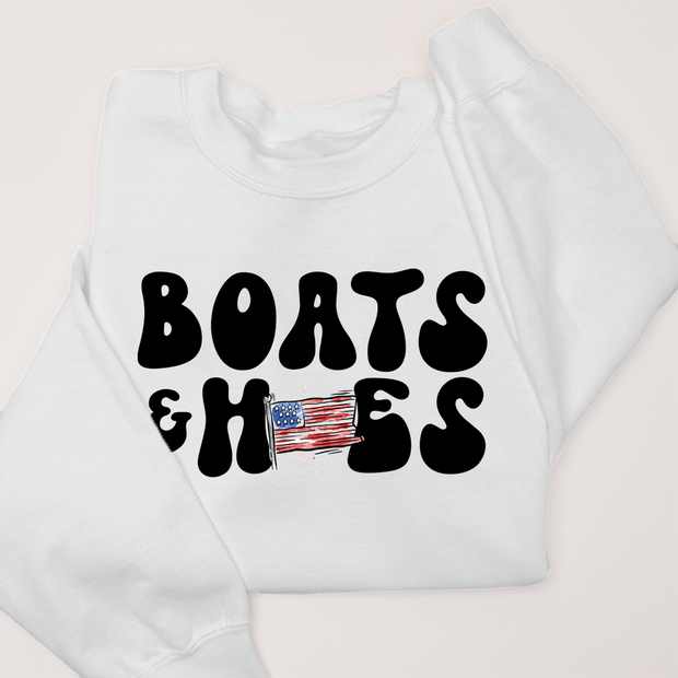 USA Patriotic - Boats and Hoes Sweatshirt