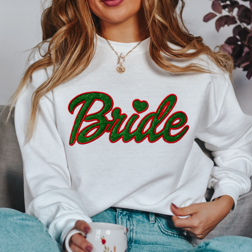 Christmas Sweatshirt - Doll Bride - Glitter