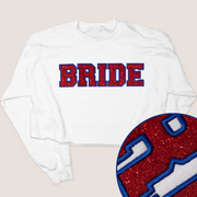 4th Of July Shirt Glitter Sweatshirt - Bride