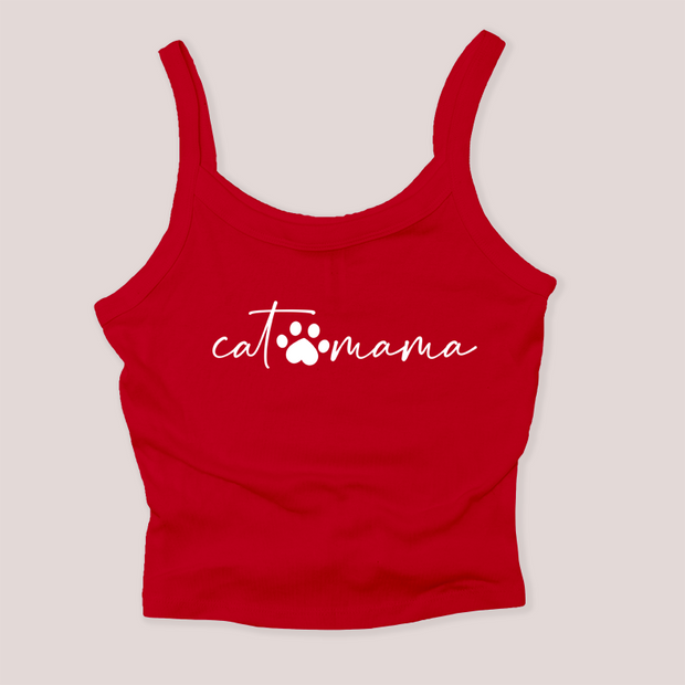 Cat Mama Shirt - Micro Rib Tank