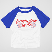 4th of July Shirt Adult Baby Doll Tee - Firecracker Bride