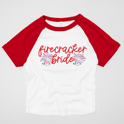 4th of July Shirt Adult Baby Doll Tee - Firecracker Bride