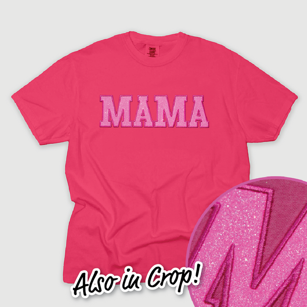 Mom Shirt Mama Glitter