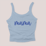Mom Shirt Micro Rib Tanktop - Mama Script