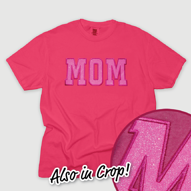 Mom Shirt Glitter - University Tee