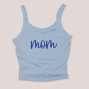 Mom Shirt Micro Rib Tanktop - Mom Script