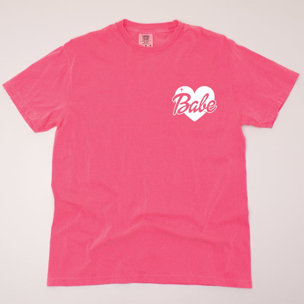Doll Babe Heart Left Chest - Vintage T-Shirt