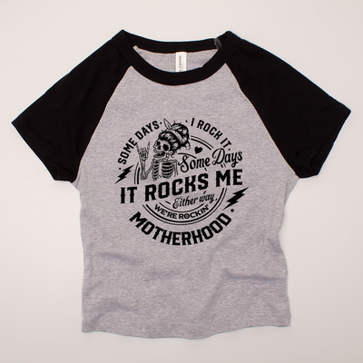 Mom Shirt - Rocks Me Motherhood Baby Doll Adult Tee