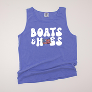 4th Of July Shirt Tank Top - Boats & Hoes