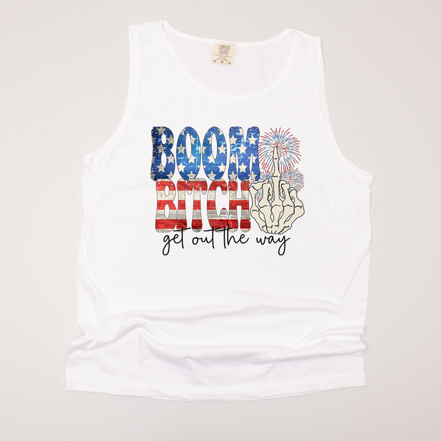 4th Of July Shirt Tank Top - Boom out the way!