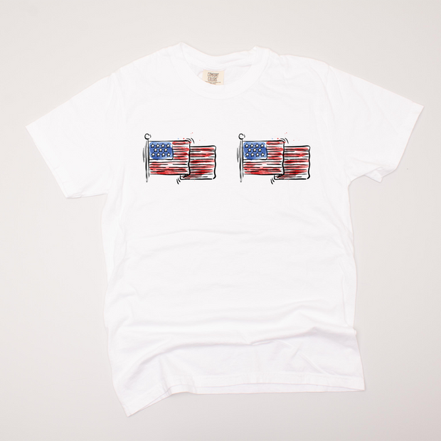 4th Of July Shirt - American Flag Boobs