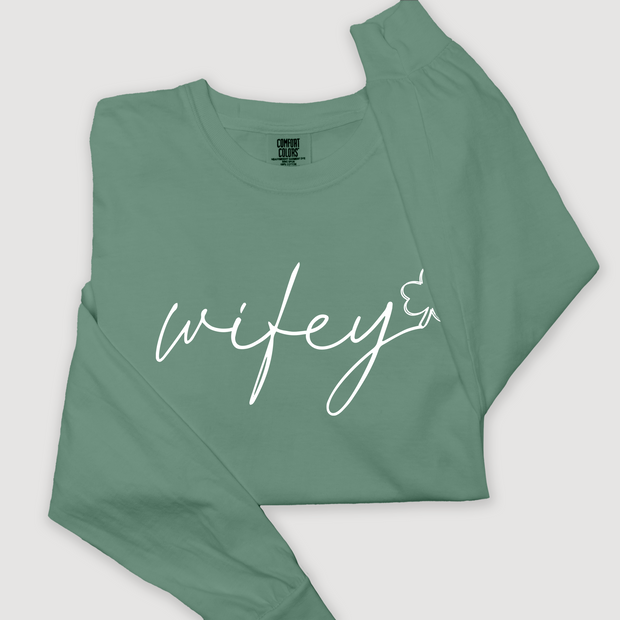 Wifey Clover - St. Patrick's Day - Vintage Long Sleeve T-Shirt