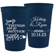 Wedding 141 - Some Things Just Go Better Together - 16 oz Plastic Cups