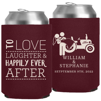 Wedding 001 - To Love Laughter Tractor - Neoprene Can