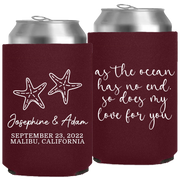 Wedding 167 - As The Ocean Has No End Starfish - Neoprene Can