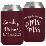 Wedding 030 - Cheers To The New Mr & And Mrs - Neoprene Can