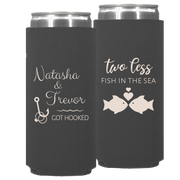 Wedding 039 - Two Less Fish In The Sea, Got Hooked - Neoprene Slim Can