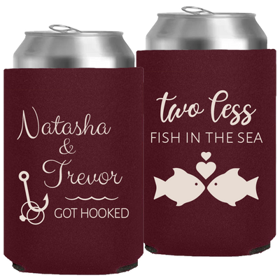 Wedding 039 - Two Less Fish In The Sea, Got Hooked - Neoprene Can