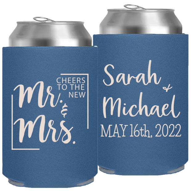 Wedding 057 - Cheers To The New Mr & Mrs - Foam Can