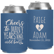 Wedding 065 - Cheers To Many Years And Cold Beers W/Heart - Foam Can