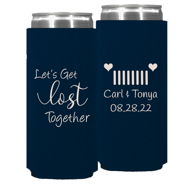 Wedding 067 - Let's Get Lost Together - Foam Slim Can