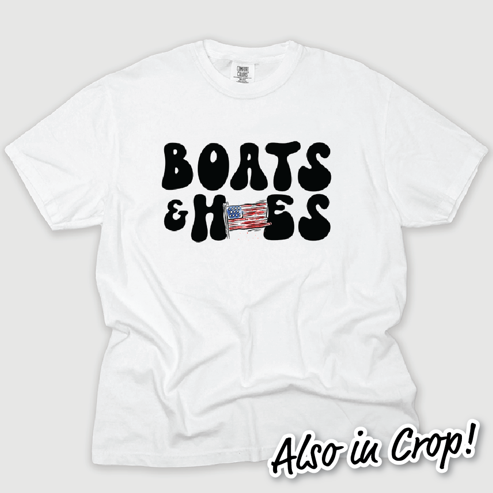 Boats Hoes Boat Step Brothers Funny Dad Boating - Camiseta Para Hombre