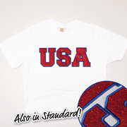4th Of July Shirt Glitter - Classic USA