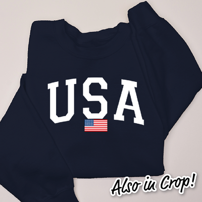 4th Of July Shirt Sweatshirt - USA Flag