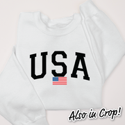 4th Of July Shirt Sweatshirt - USA Flag