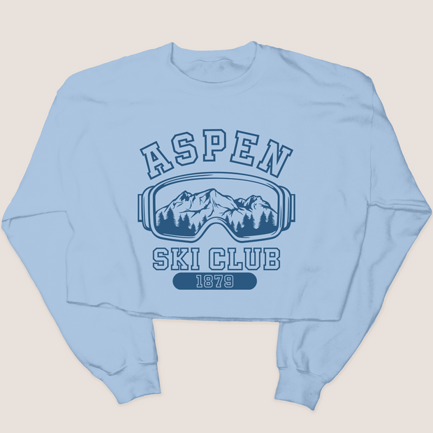 Aspen Ski Club - Cropped Sweatshirt
