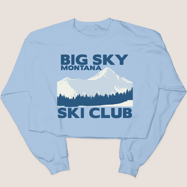 Big Sky Ski Club - Cropped Sweatshirt