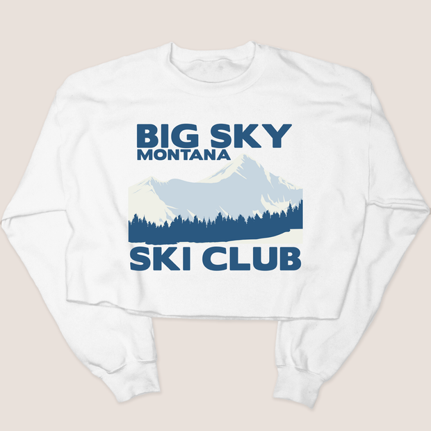 Big Sky Ski Club - Cropped Sweatshirt