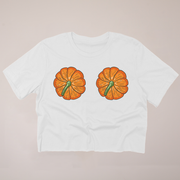 Pumpkin Chest - Fall - Cropped T-Shirt