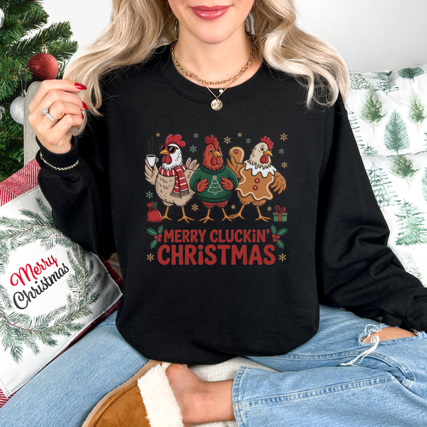 Chicken Lover Trio - Christmas Sweatshirt