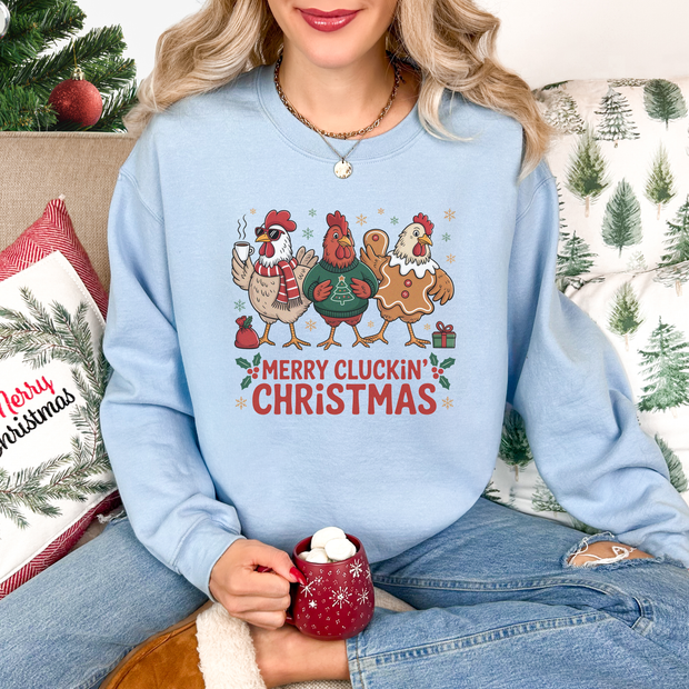 Chicken Lover Trio - Christmas Sweatshirt