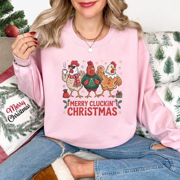 Chicken Lover Trio - Christmas Sweatshirt