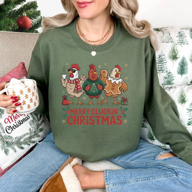 Chicken Lover Trio - Christmas Sweatshirt