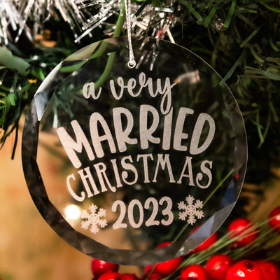 A Very Married Christmas 2023 ornament
