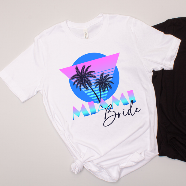 Miami Vice Bride & Babe - Bachelorette - T-Shirt