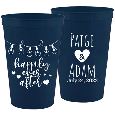 Wedding 135 - Happily Ever After - 16 oz Plastic Cups