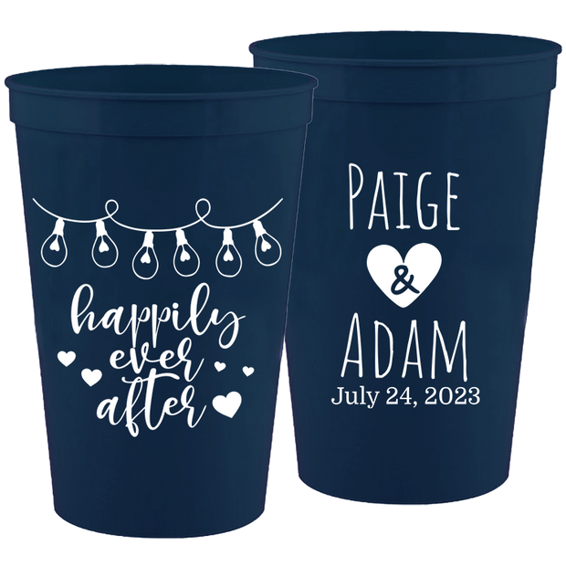 Wedding 135 - Happily Ever After - 16 oz Plastic Cups