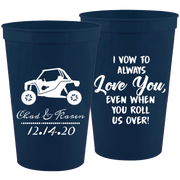 Wedding 006 - I Vow To Always Love You Side By Side - 16 oz Plastic Cups