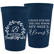 Wedding 085 - I Have Found The One Whom My Soul Loves - 16 oz Plastic Cups