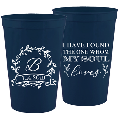 Wedding 085 - I Have Found The One Whom My Soul Loves - 16 oz Plastic Cups